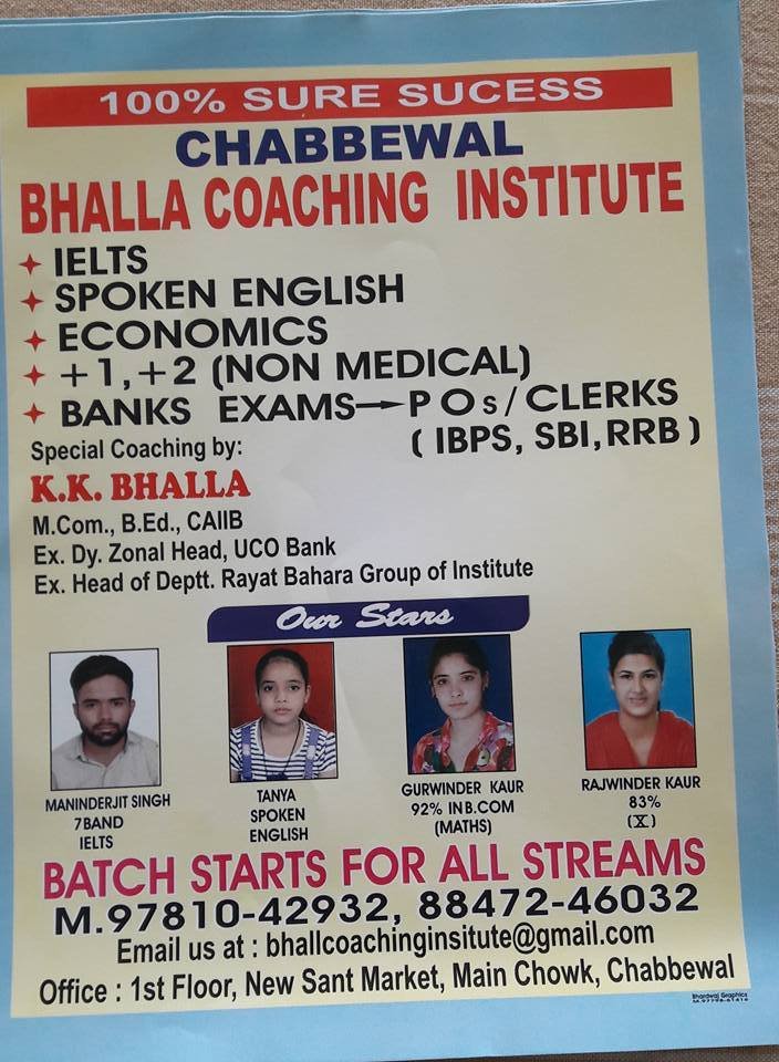 Bhalla Coaching Institute