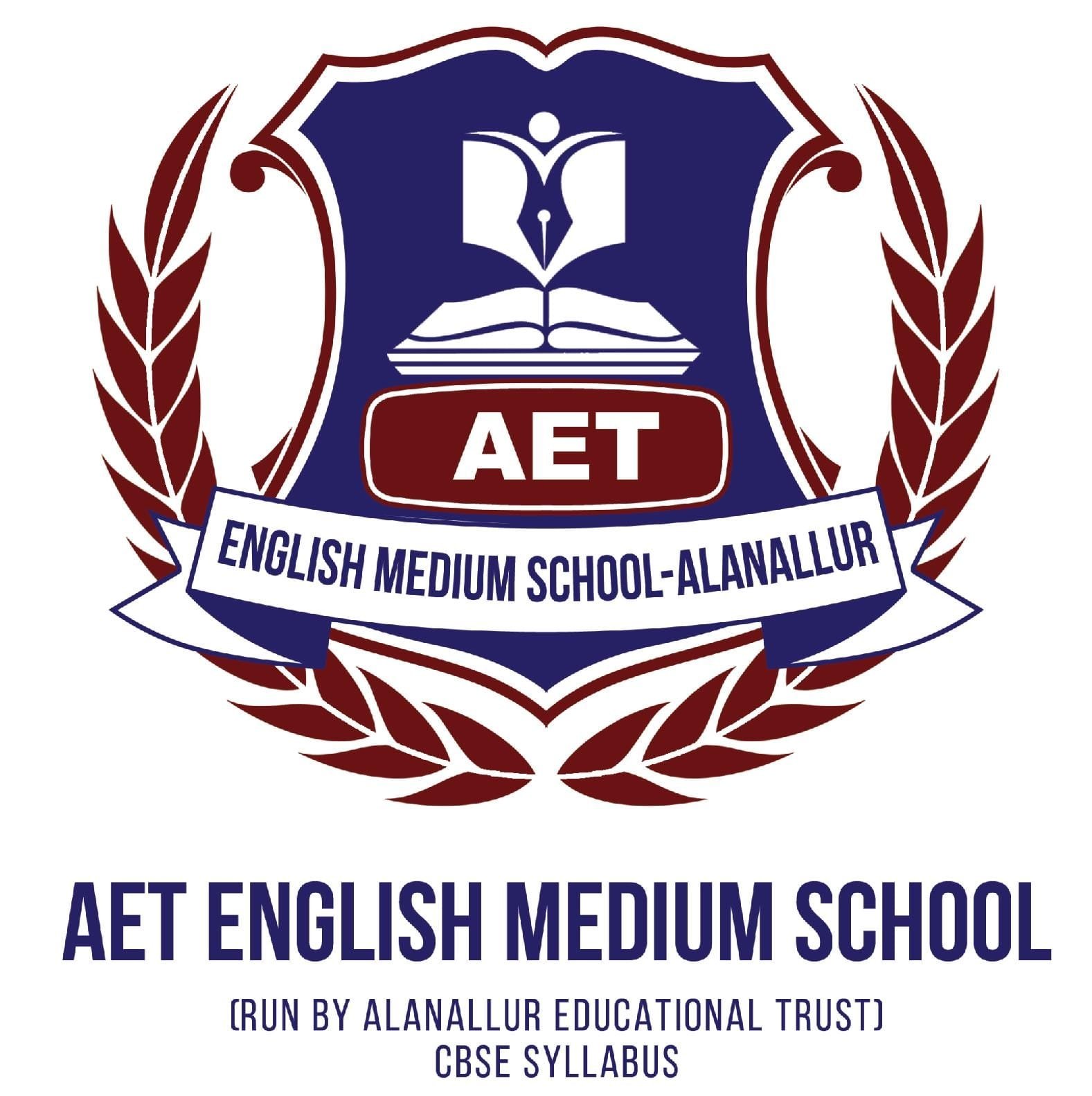 A.E.T English Medium School logo