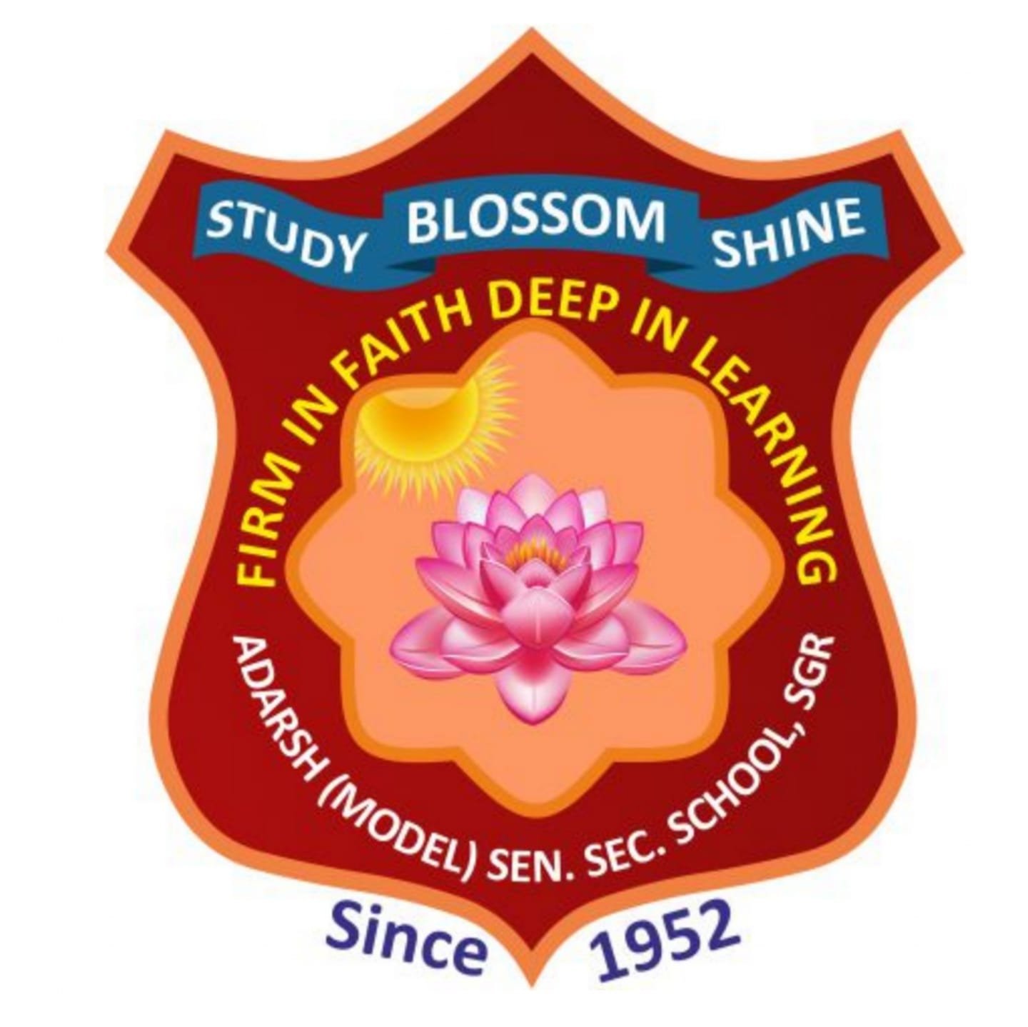 Adarsh Model Sen Sec School logo
