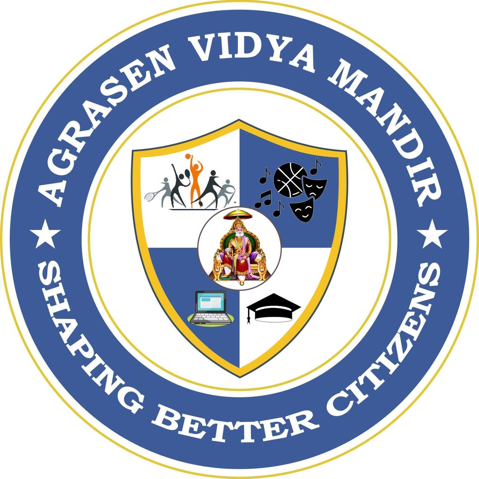 Agrasen Vidya Mandir logo