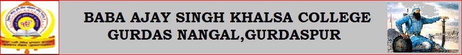 Baba Ajay Singh Khalsa College logo