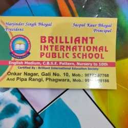 Brilliant International Public School logo
