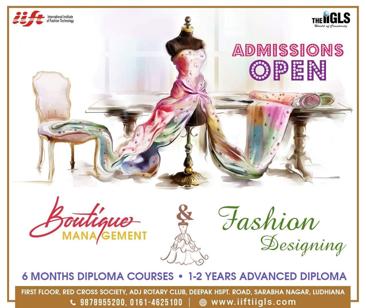 IIFT- Fashion and Interior Designing institute logo
