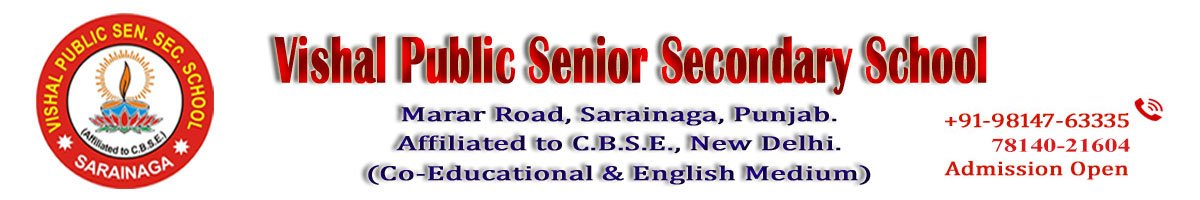 Vishal Public Senior Secondary School logo